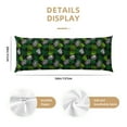 thumbnail image 3 of Disketp Tropical Leaves1 Print Body Pillow Cover - Super Soft 20x54 Body Pillow Case,Long Side Hidden Zipper, 3 of 8