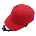 thumbnail image 3 of Ropa de trabajo de seguridad contra golpes, casco, protección para la cabeza, gorra de béisbol para ropa de trabajo rojo, 3 of 6