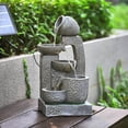 thumbnail image 1 of Fontaine d'Eau en Résine Solaire pour Jardin Extérieur Gris_Perfect Gift, 1 of 5