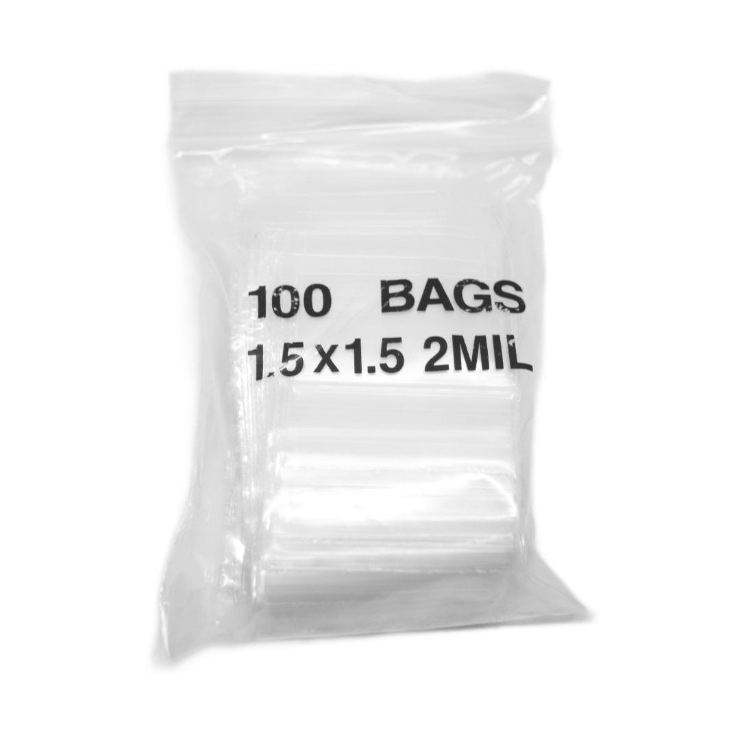 KeepFreshBags Ziplock Bags – 2x3 Inches, 2mil Thick, Clear Reclosable Zip Bags – Pack Of 100, FDA Approved For Food Storage