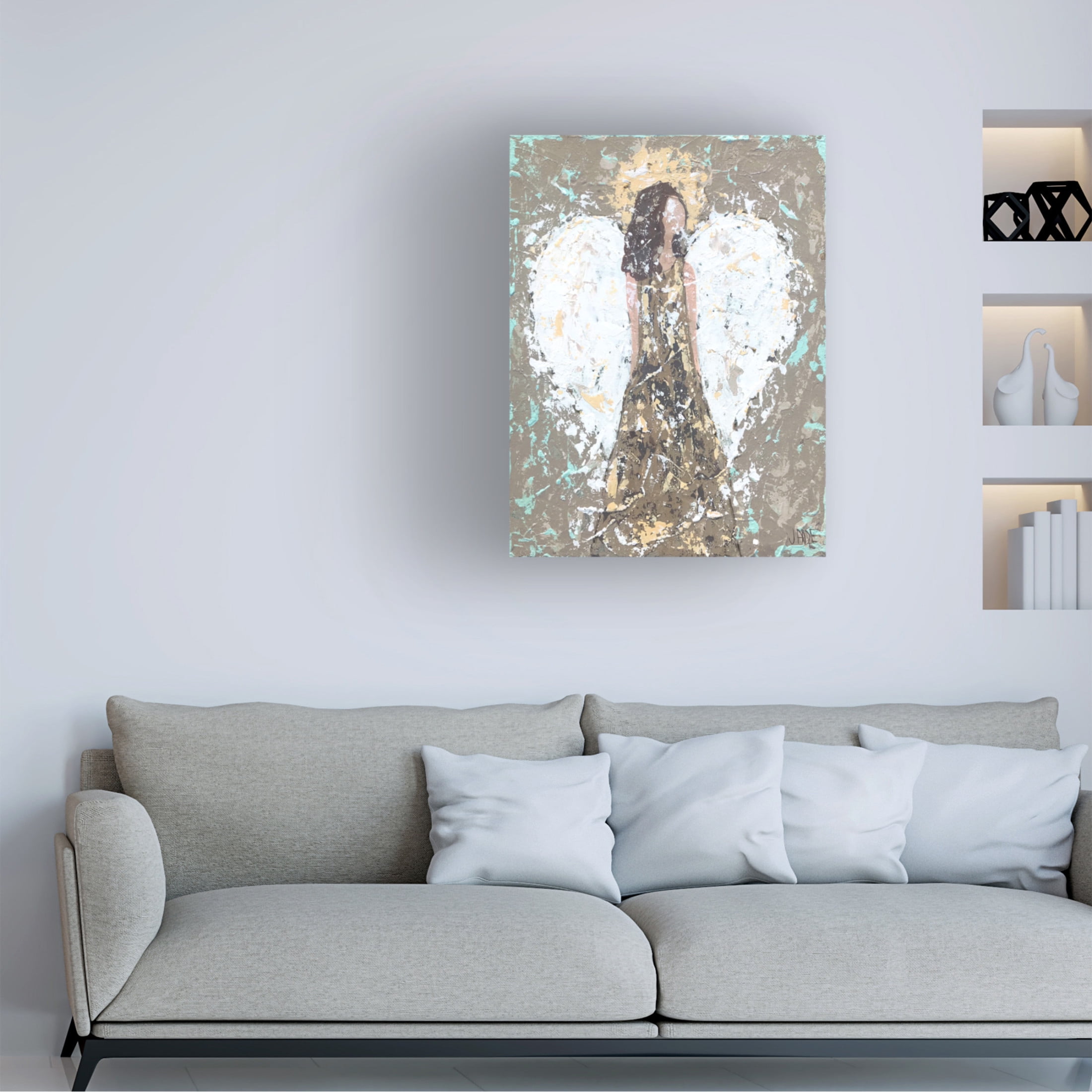 Trademark Fine Art Jade Reynolds  Blessed Angel I Canvas Wall Art