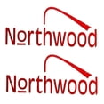 thumbnail image 2 of Northwood Pontoon Boat Logo Decals | Sticker Red (Pair), 2 of 3