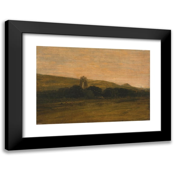 Thomas Girtin 14x11 Black Modern Framed Museum Art Print Titled - Guisborough Priory