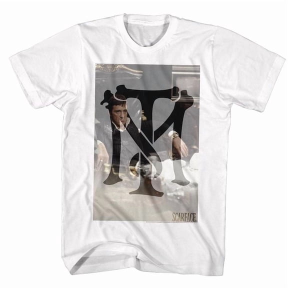Scarface Tonymontana White Adult T-Shirt 4Xl