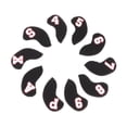 thumbnail image 1 of Soidarity 10Pcs Golf Iron Headcover Waterproof Head Black Protection Golfer Cover Red 4-9,A~X Type3 NO3, 1 of 1