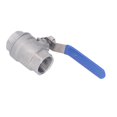 thumbnail image 4 of Ball Valve Straight 2 Piece Full Port Stainless Steel Female Thread DN25 Ball Valve for Faucet Water Tap, 4 of 5