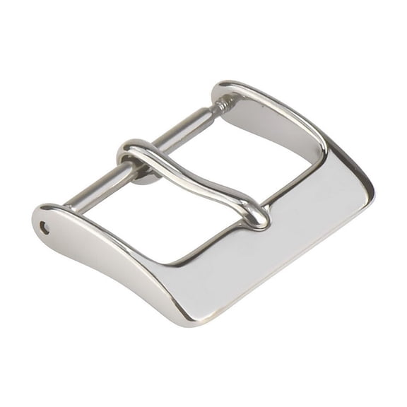 18MM WATCH SPRING BAR PIN BUCKLE FOR LEATHER RUBBER WATCH BAND STRAP SILVER