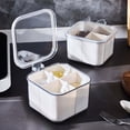 thumbnail image 3 of Multifunctional 4 Compartment Seasoning Dispenser Container with Spoon for Kitchen Storage and Serving, 3 of 5