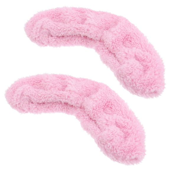 BESTOYARD Ice Skate Protectors Rust Prevention Velvet Cover Pink 1 Pair