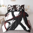 thumbnail image 1 of Erosebridal Chic Minimalst Bedding Twin Size, Abstract Ombre Bedding Sets Twin Size, Geometry Striped Decor, Reversible, 1 of 5