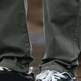 thumbnail image 3 of ameIAEA Cargo Pants for Men Elastic Waist Outdoor Hiking Pants Drawstring Sweatpant with Multi Pockets, 3 of 7