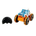 thumbnail image 3 of Hot Wheel RC Monster Trucks Rhinomite in 1:24 Scale, Battery-Powered Remote-Control Toy Truck, 3 of 6