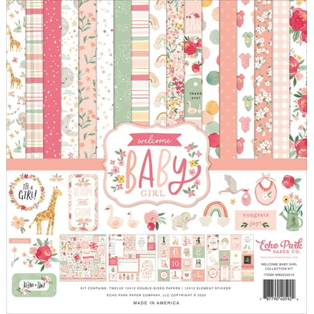 UPC: 0787790405924 | Echo Park Collection Kit 12 X12 -Welcome Baby Girl