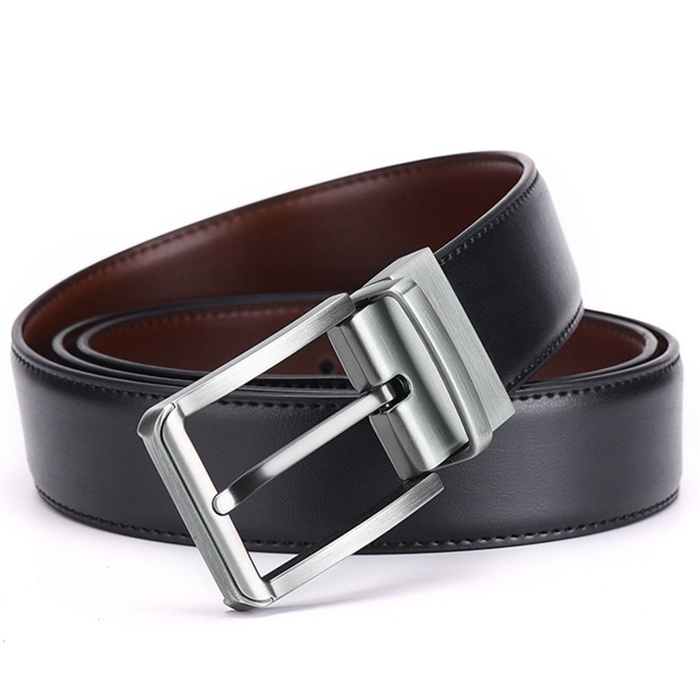 Wweixi Mens Casual Belt With Reversible Buckle Durable Neat Look
