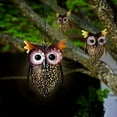 thumbnail image 2 of LINLIN Vintage Owl Metal Lanterns Hanging Solar Lantern Outdoor Garden Decorative Lights, 2 of 9