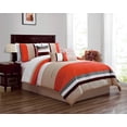 thumbnail image 1 of HGMart Bedding Comforter Set Bed In A Bag - 7 Piece Luxury Microfiber Bedding Sets - Oversized Bedroom Comforters, King Size, Orange, 1 of 1