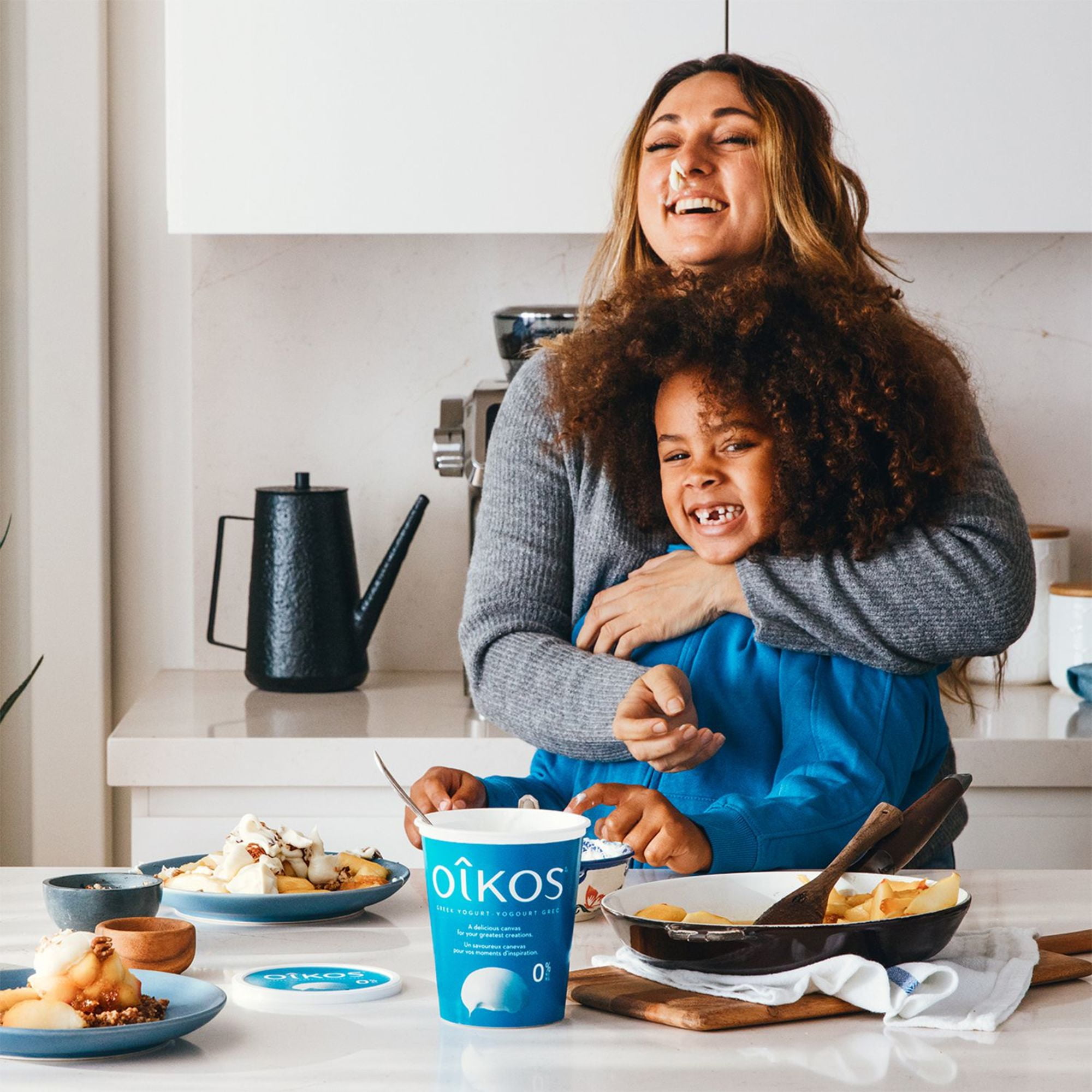 Oikos Yogourt Grec, Extra Crémeux, Banane Chocolat, 9% M.G., Fruits au fond 4 x 95 g