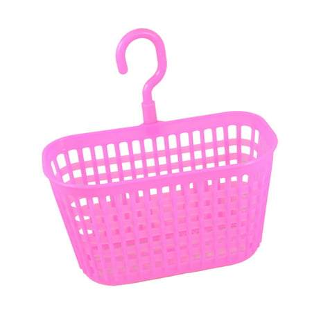 fuchsia hollow organizer hook hanging grid holder basket bathroom plastic bargains unique
