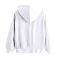 thumbnail image 7 of KPOPLK Snap-Front Hoodie 132% Organic Cotton Baby Boys, Girls(8-9 Years,White), 7 of 7