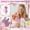 D, variant on 1-Piece Chic Pink & Purple Crown Number Birthday Candle, Cake Topper for Elegant & Royal Birthday Parties Number 0