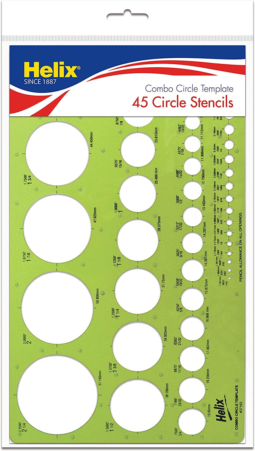 Helix Combo Circle Template Stencil