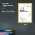 thumbnail image 4 of Yeacher A4 PVC Magnetic Picture Frame Creative Transparent File Display Frame Sign Holder for Refrigerator Whiteboard Cupboard Wall Door, 4 of 8
