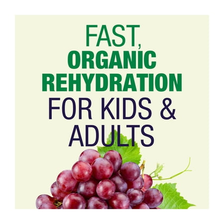 PEDIALYTE ORGANIC ELECTROLYTE SOLUTION, GRAPE, 1 LITER