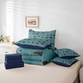 thumbnail image 6 of Homewish Teens Wildlife Bear 7-Piece Full Bedding Set - Woodland Black Blue, 6 of 8