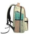 thumbnail image 3 of Fotbe Hardwood Pattern Casual Backpack for School, Travel, and Outdoor Activities - Durable, Lightweight, and Comfortable, 3 of 5
