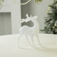 thumbnail image 4 of 2pcs Glitter Reindeer Christmas Ornaments - Sparkling Festive Decorative Figurines, Perfect Photo Props & Christmas Tree Ornaments, Cute Holiday Accents for Home Party Decor, White, 4 of 5
