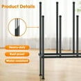 thumbnail image 3 of Urban Deco Modern Black Metal Free Standing Boot Shoe Rack Organizer, Tall Boot Shaper Storage Stand, Holds 8 Pairs, 3 of 6