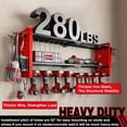 thumbnail image 4 of Power Tool Organizer Wall Mount Cordless Drill Hanger Storage Rack Drill Holder Layers Heavy Duty Power Tool Storage Rack(), 4 of 7