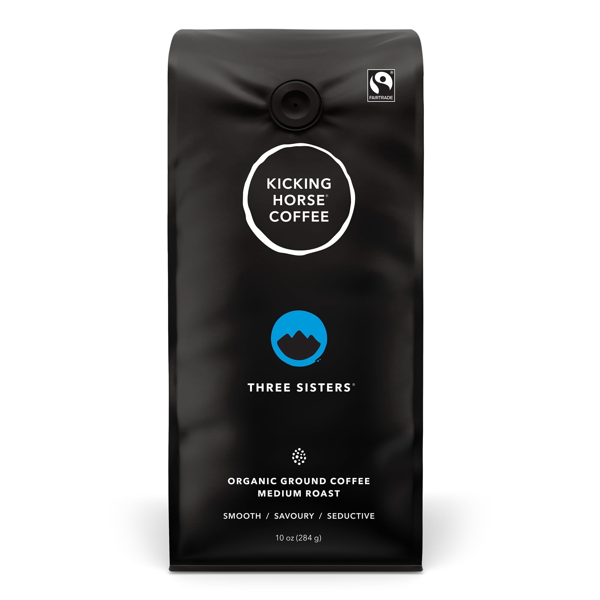 Three Sisters, Kicking Horse Coffee, Medium Roast, Ground, 10 oz Bag (Pack of 6)