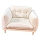 thumbnail image 3 of Sillón de casa de muñecas, 10 x 8 x 6,5 cm, escala 1:12, muebles para casa de muñecas, elegante sala de estar. Blanco, 3 of 9