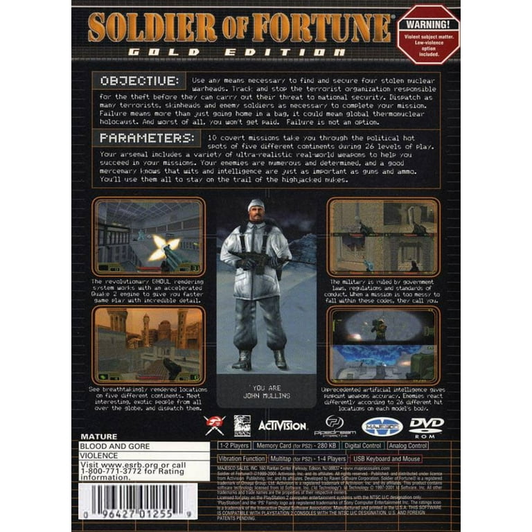 Soldier of Fortune - PlayStation 2 (PS2) - Walmart.com