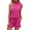 Hot Pink, variant on RMGVDSD Women's Summer 2 Piece Outfits Neck Tank Top High Waisted Shorts Loungewear Sets Fashion Casual Suit Women Shorts Sets Beachwear