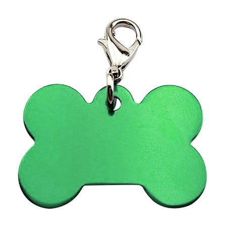 2PC Charm Bone Glitter Paw Dog Cat Tag Pendant Pet ID Collar - Walmart.com