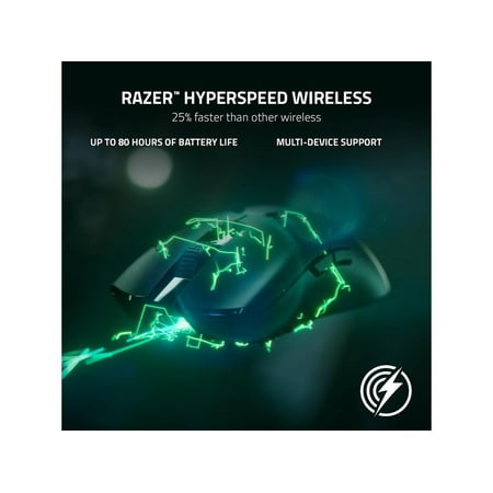 Razer - Viper V2 Pro Lightweight Wireless Optical Gaming Mouse with 80 Hour Battery Life - Black