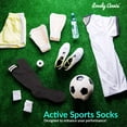 thumbnail image 4 of Lovely Annie Boys' 1 Pair Knee High Sports Socks for Baseball/Soccer/Lacrosse 002 S Black, 4 of 5