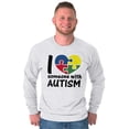 thumbnail image 3 of I Love Someone with Autism Puzzle Long Sleeve TShirt Men Women Brisco Brands 3X, 3 of 6