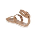 thumbnail image 3 of New Women Breckelles Joy-35 Leatherette Open Toe Buckle Minimal Gladiator Sandal, 3 of 5
