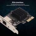 thumbnail image 3 of Carte Ethernet PCIe, Adaptateur PCIe Contrôle de Flux 10 100 1000 2.5Gbps Indicateur LED RJ45 pour Connexion, 3 of 7