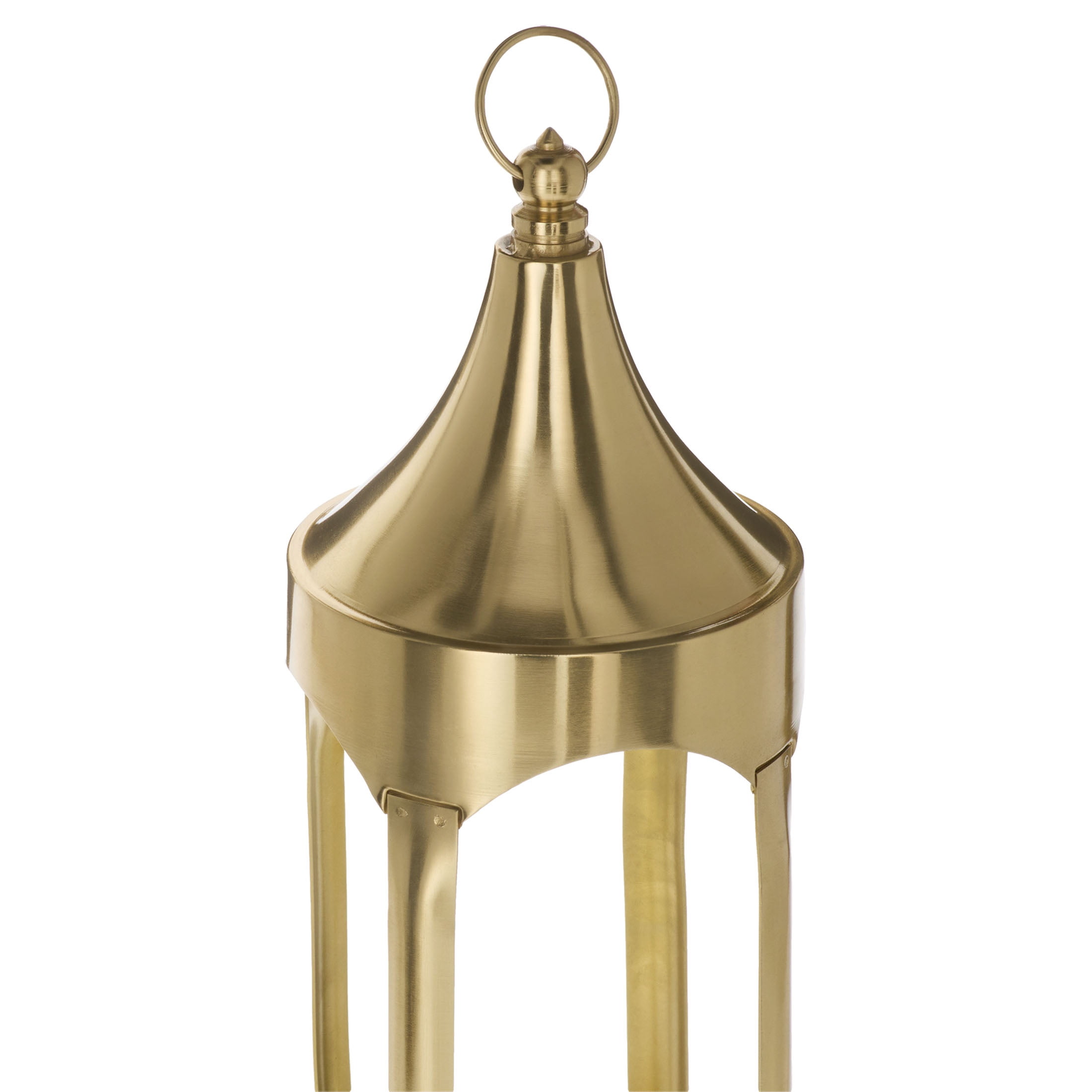 Metal Lantern Christmas Decoration, Gold, 12.3", by Holiday Time
