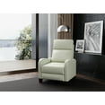 thumbnail image 4 of Sunset Trading Dana Pushback Traditional Leather Recliner in White, 4 of 4
