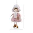 thumbnail image 3 of Lindo ángel de niña colgante de Navidad adornos colgantes para árbol de Navidad decoraciones navideñas para el hogar muñecas navideñas regalo para niños Navidad, 3 of 5