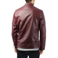 thumbnail image 2 of Hat and Beyond Mens Motorcycle Rider Jacket Faux Leather with Tactical Pockets, 2 of 3