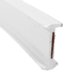 thumbnail image 5 of Riwesomey Pista de cortina de 4,5 m, silenciador de pista de plástico fijo Visible de viento moderno blanco, accesorios de decoración de Herramientas y ferretería lado y blanco 4.5 m, 5 of 6