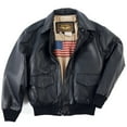 thumbnail image 1 of Landing Leathers Men's Air Force A-2 Leather Flight Bomber Jacket (Big & Tall), 1 of 6