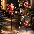 thumbnail image 5 of Ltvvegg 31in Solar Santa Claus Light Decorations, Solar Christmas Lights Outdoor with Stake, Outdoor Waterproof Solar Powered Garden Santa Claus Lights, Christmas Yard Decor, 5 of 7