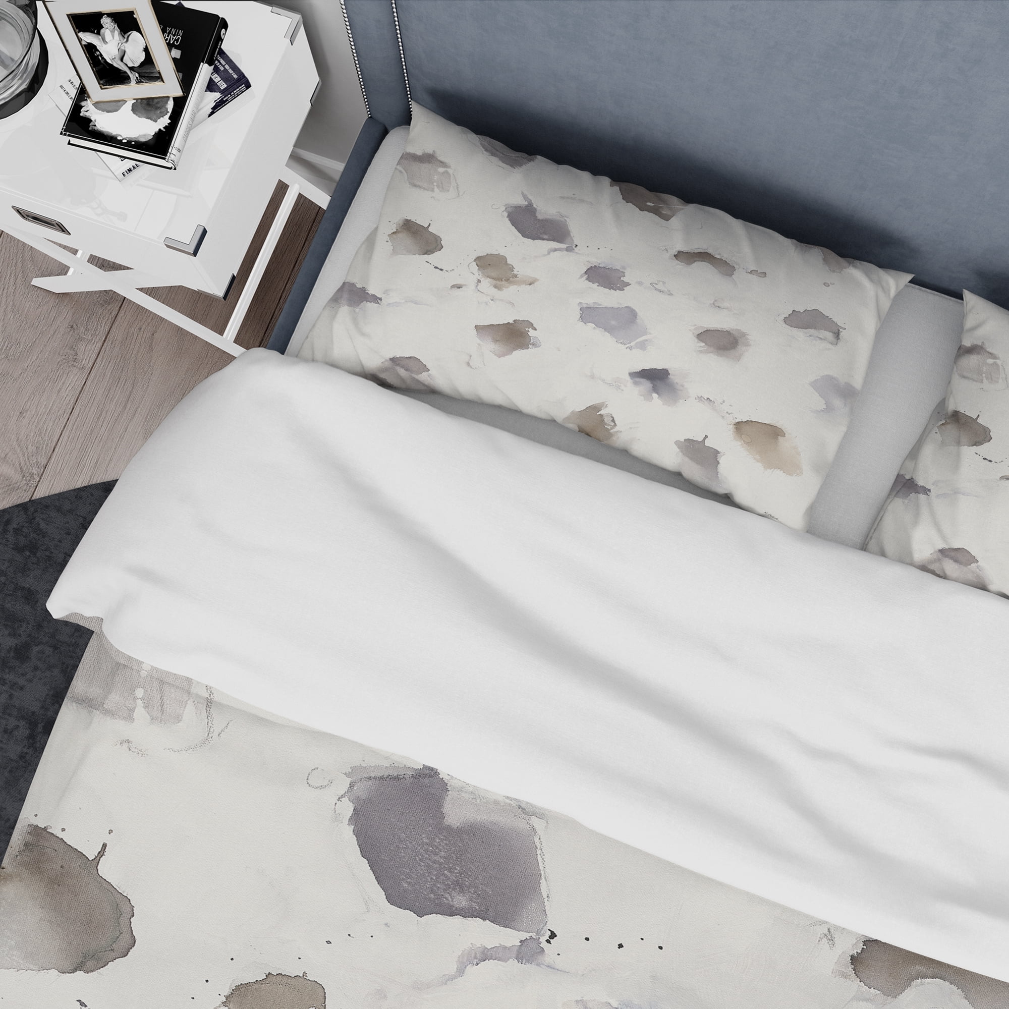 Designart 'Brown Nougat' Geometric Duvet Cover Set
